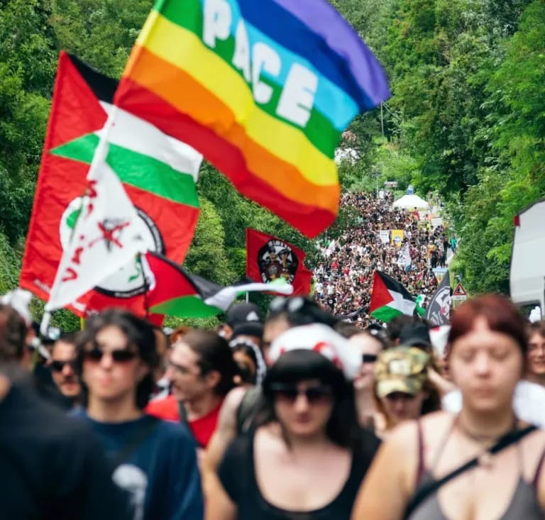 Manifestación contra las obras de TAV.