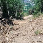 Talas provocadas por las obras de la telesilla en el valle de Benasque-Cerler.