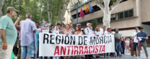 La Región de Murcia Antirracista sale a la calle en solidaridad con las personas migrantes de Torre Pacheco.
