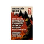 Concentración en León contra el fuego de la inacción.