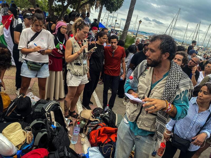 El activista y uno de los organizadores de la Flotilla, Thiago Ávila.