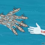 Esperando la flotilla en Gaza.