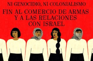 Manifestación en Murcia por Palestina y por el fin del comercio de armas y relaciones con Israel.