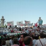 Manifestación unitaria del ecologismo en Valencia del año 2006 pidiendo una moratoria urbanística.