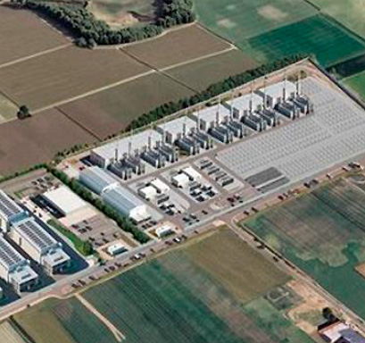 imagen creada por la empresa para el centro de datos de Monfarracinos